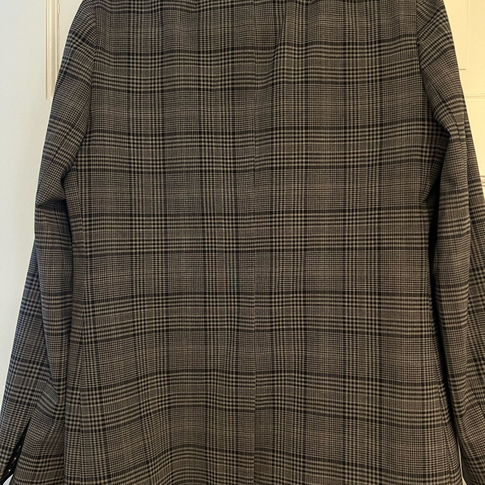 J. Crew Navy and Gray Plaid Women's Sommerset Blazer size 8 - Picture 7 of 16